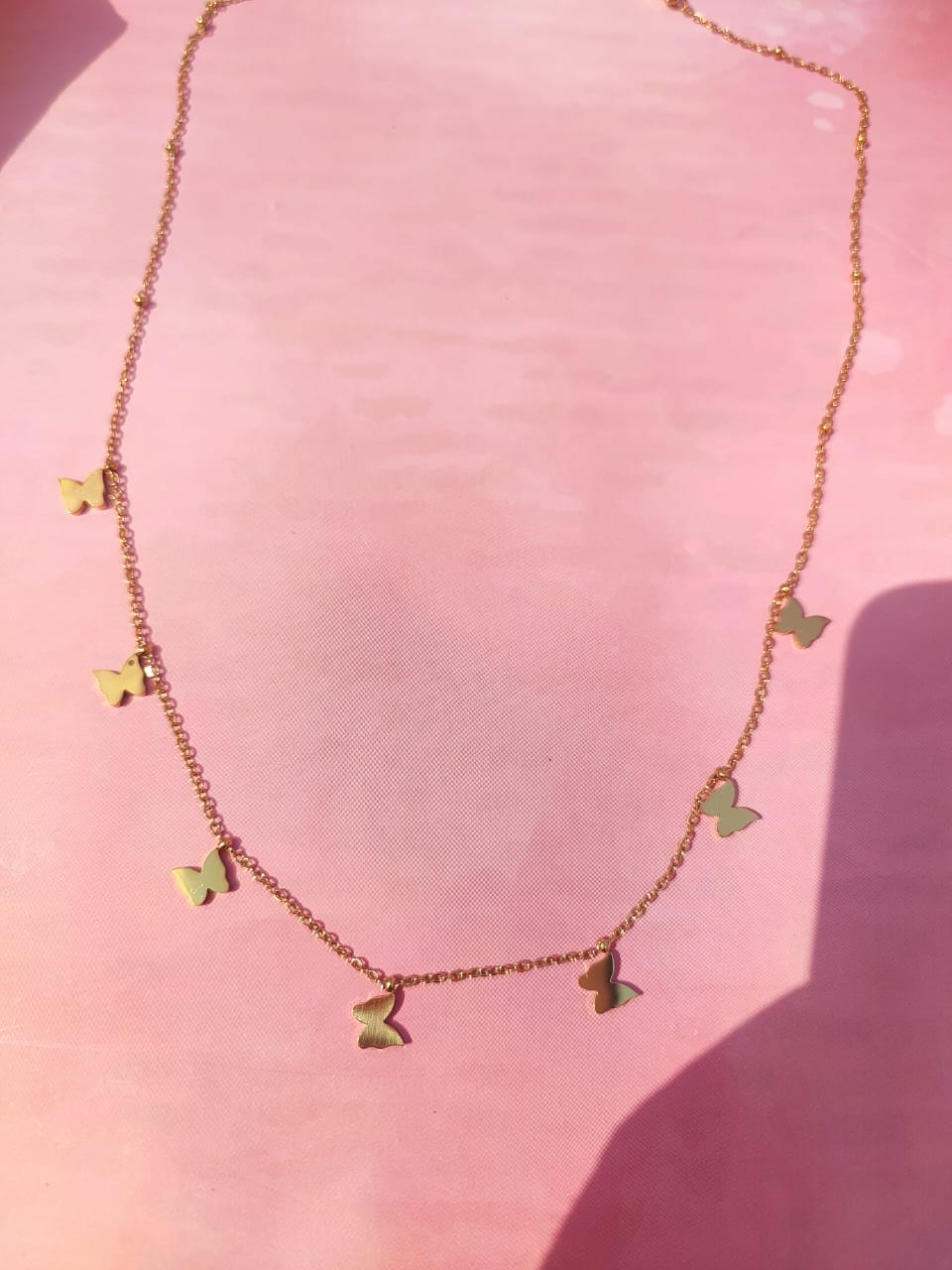 Anti Tarnish Butterfly necklace