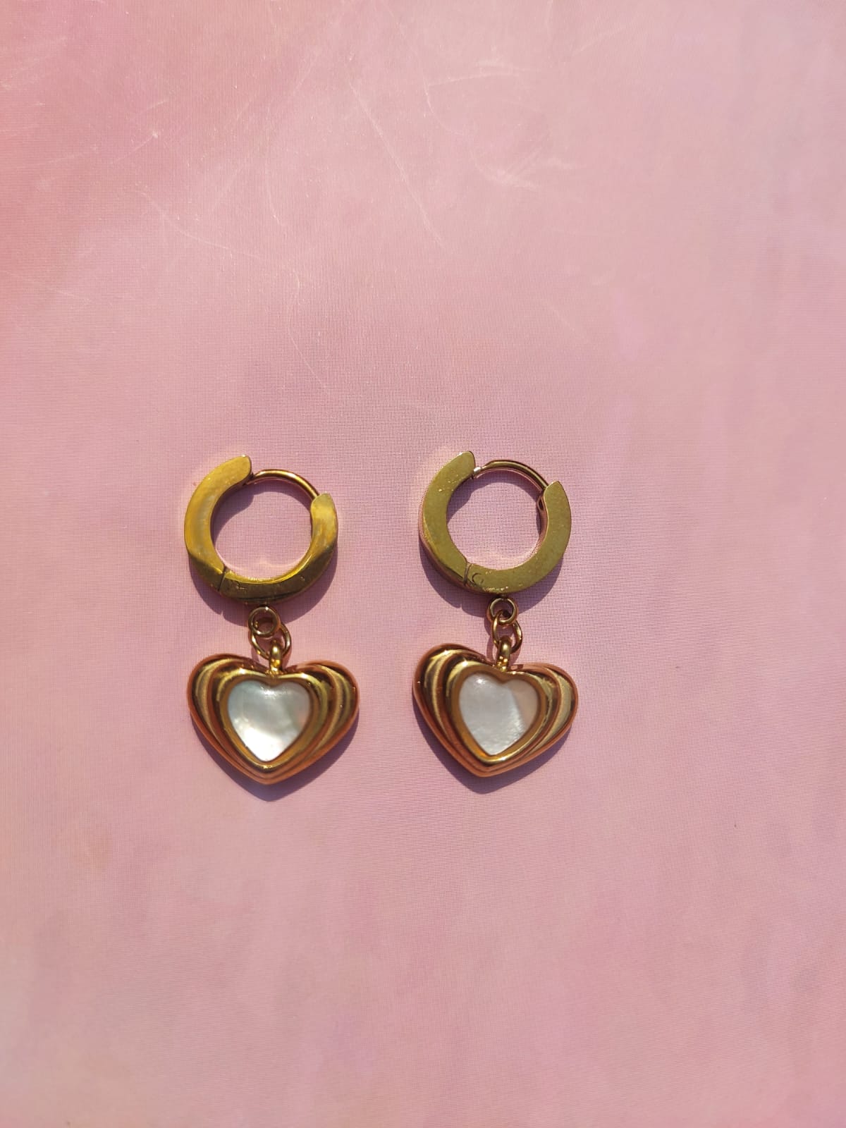 Anti Tarnish Heart Crystal earring