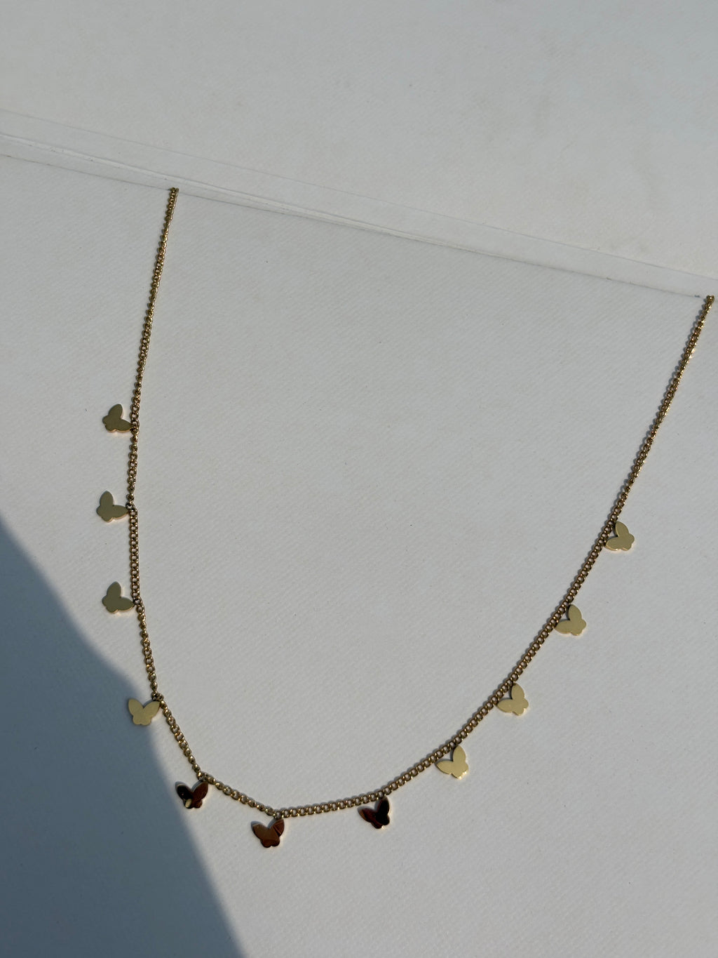 Anti Tarnish Butterfly necklace