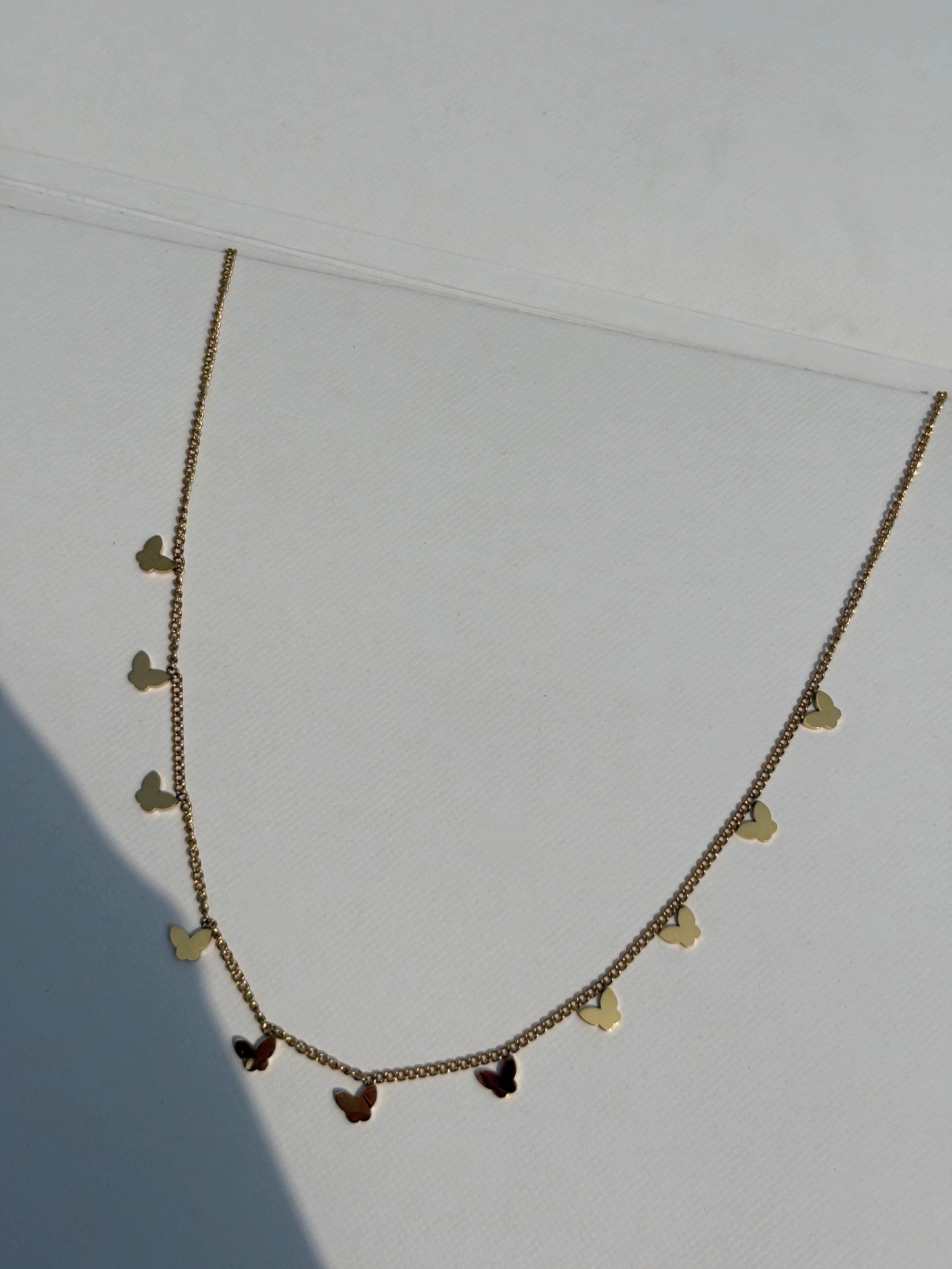 Anti Tarnish Butterfly necklace