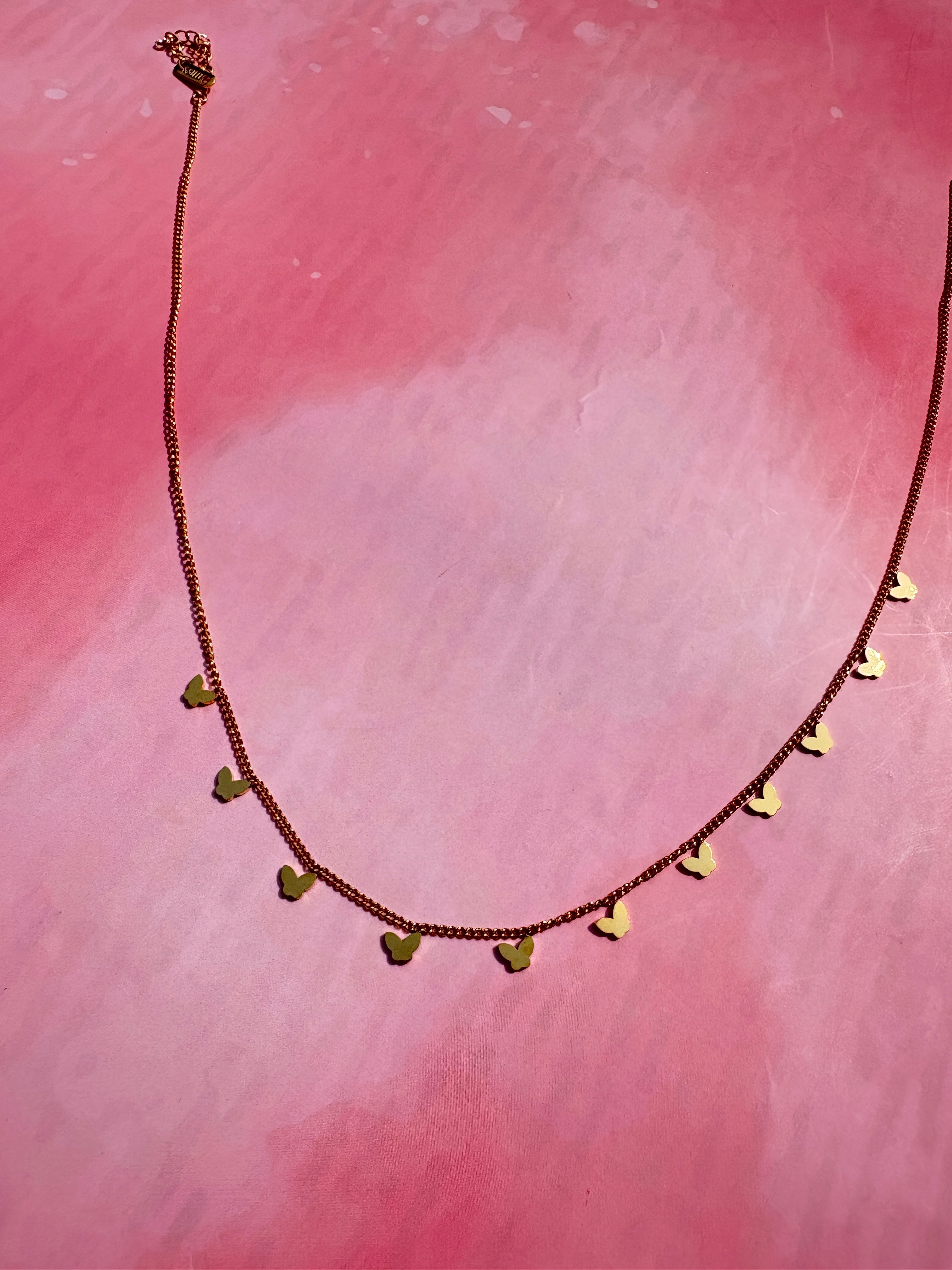 Anti Tarnish Butterfly necklace