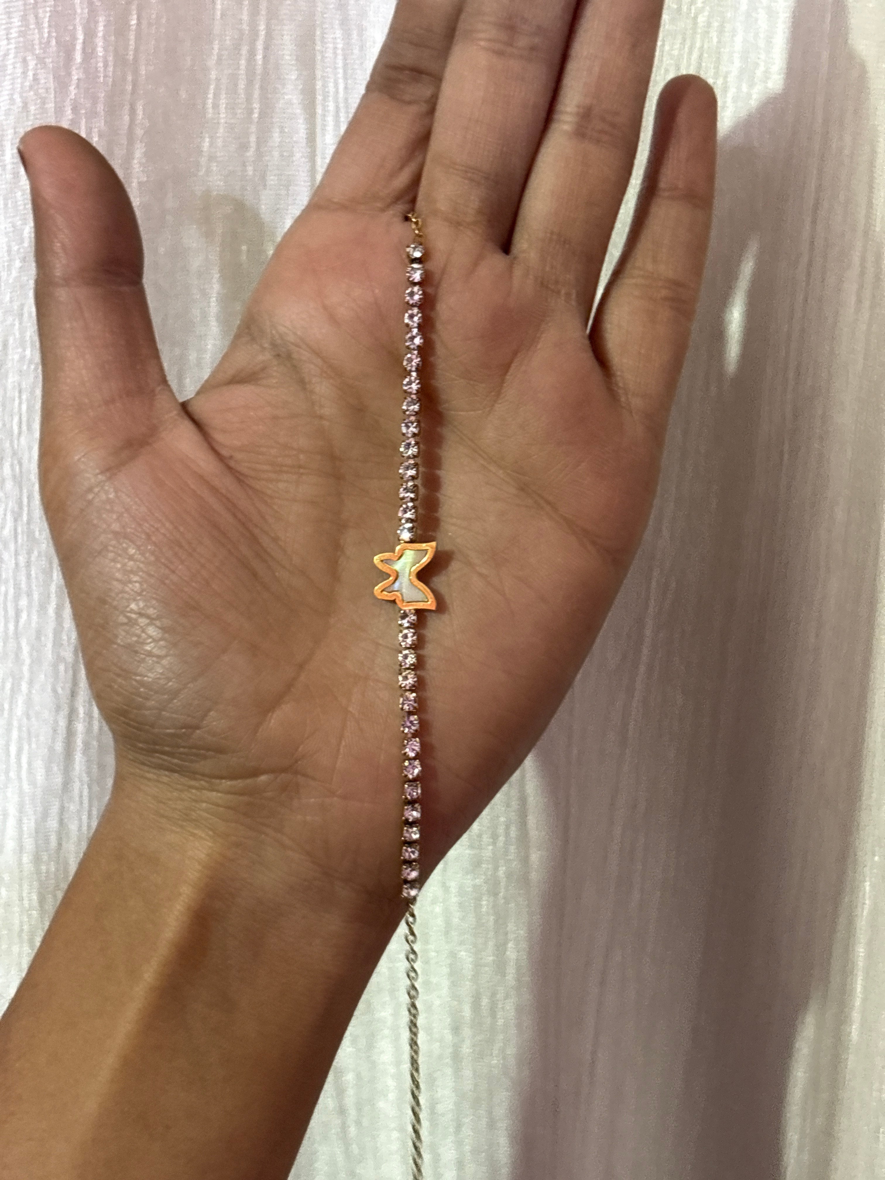 Anti Tarnish Butterfly Anklet