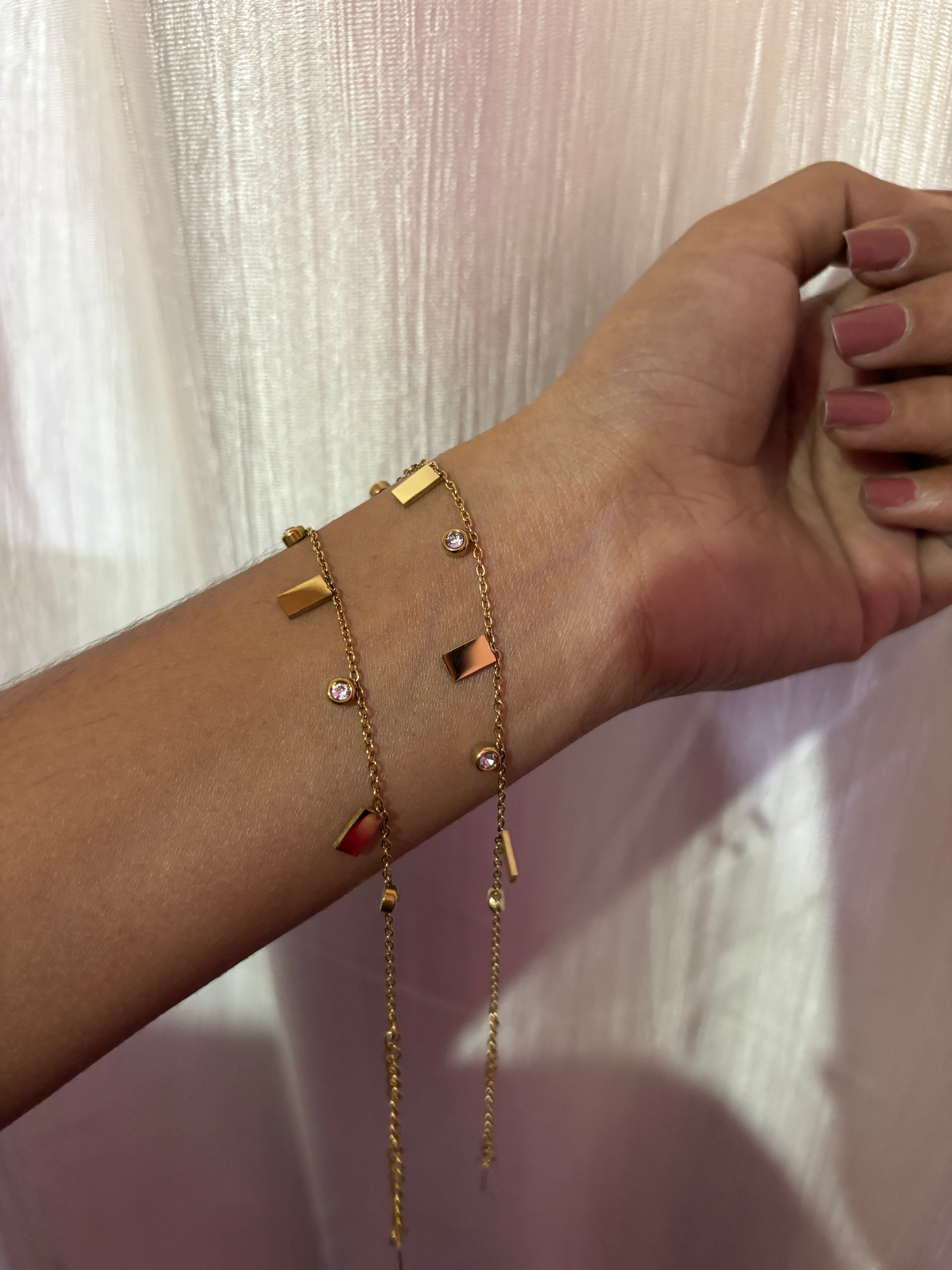 Anti Tarnish Dainty Chain Bracelet