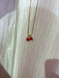 Anti Tarnish Cherry necklace
