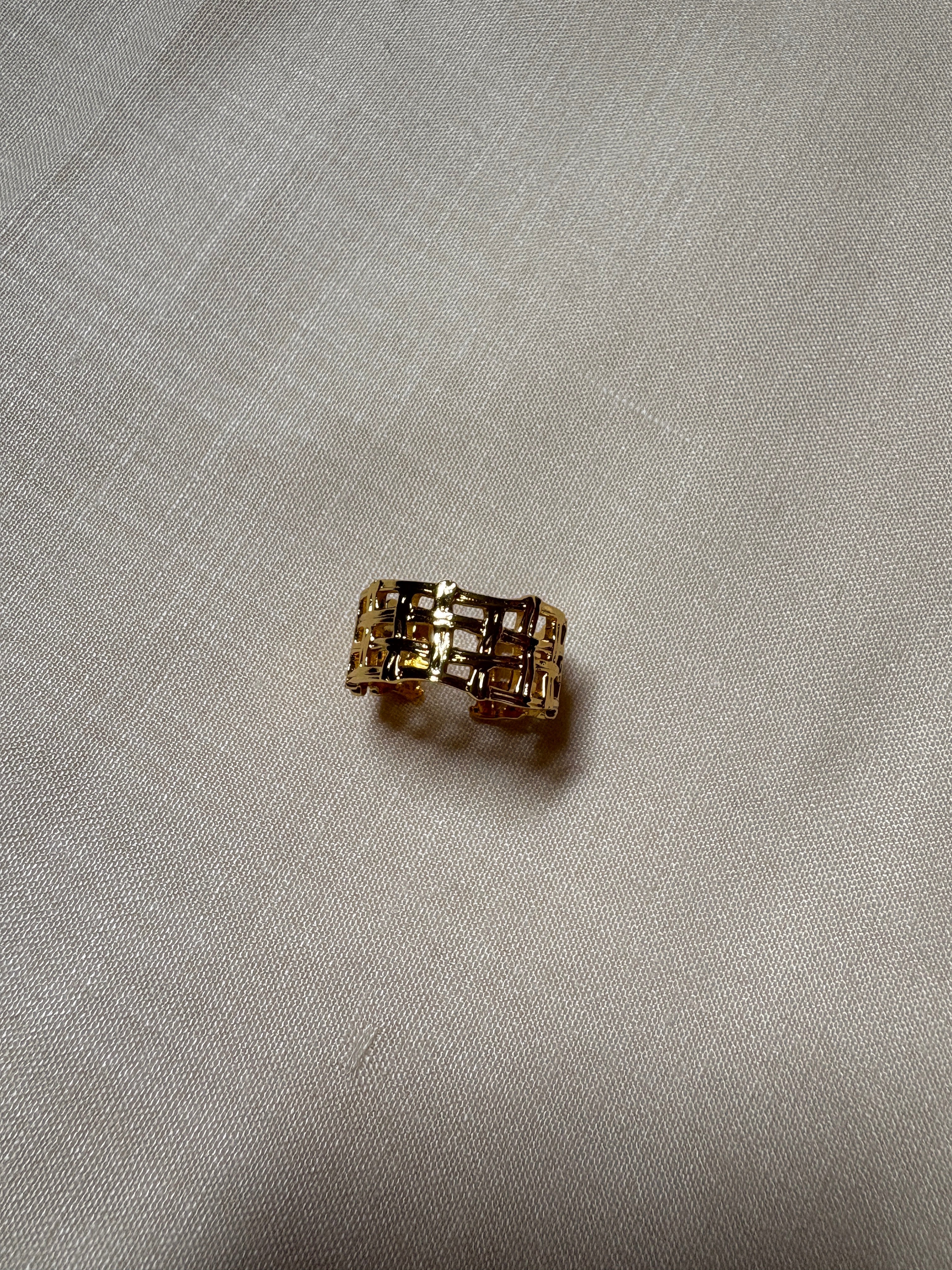 Anti Tarnish Adjustable Band Ring