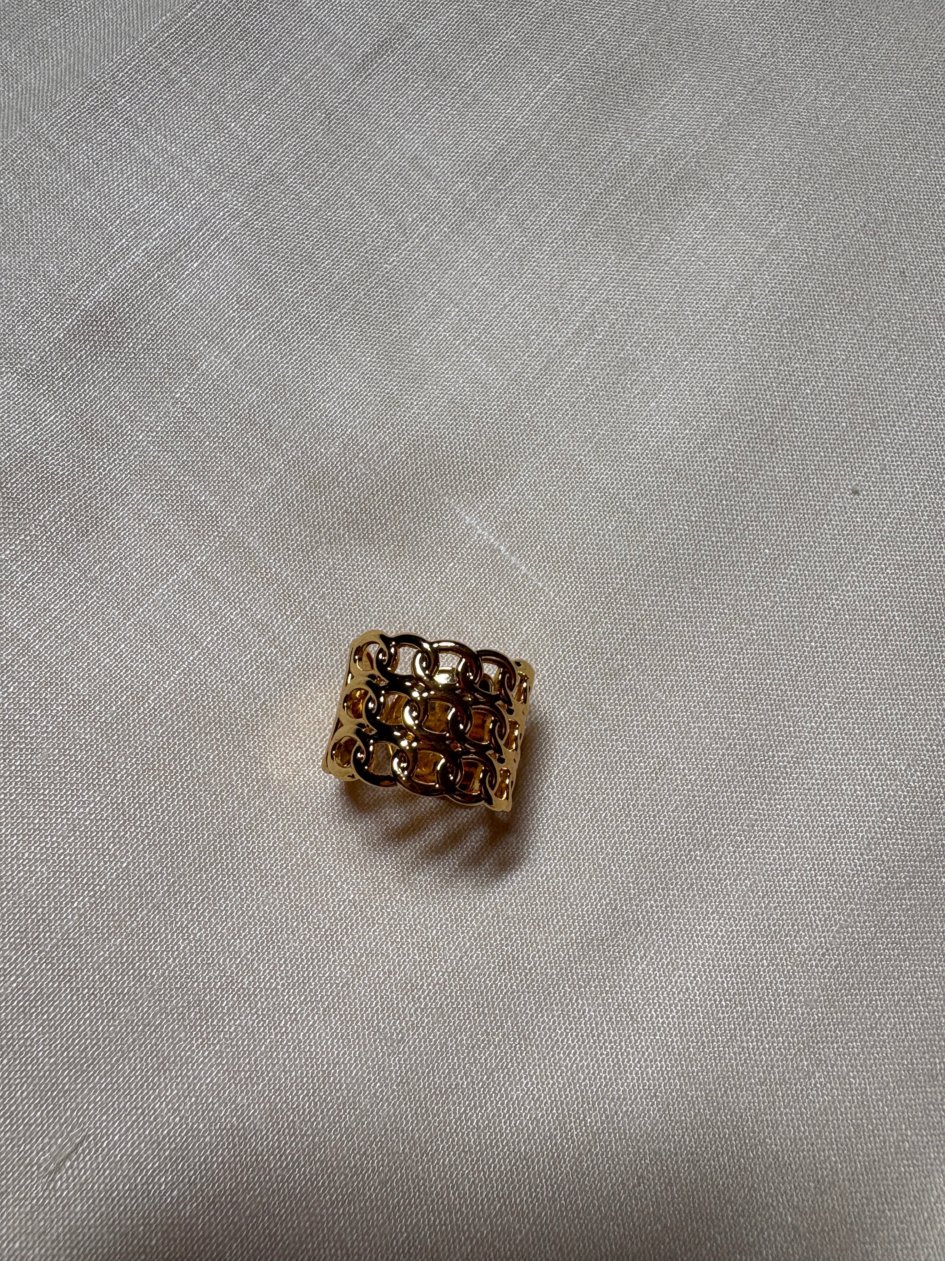 Anti Tarnish Band Adjustable Ring