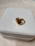 Anti Tarnish Heart Adjustable Ring