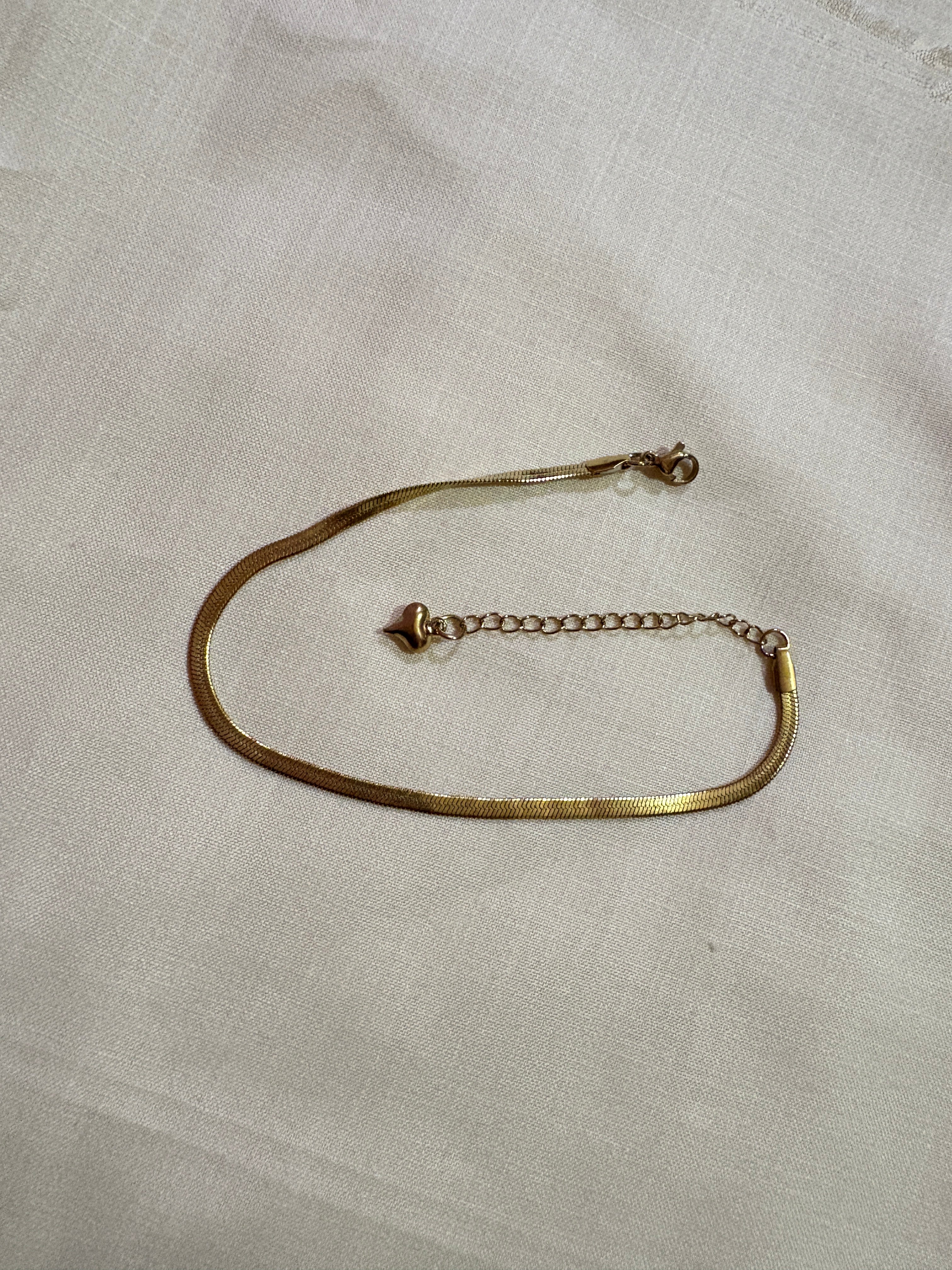 Anti Tarnish Gold Snake chain anklet