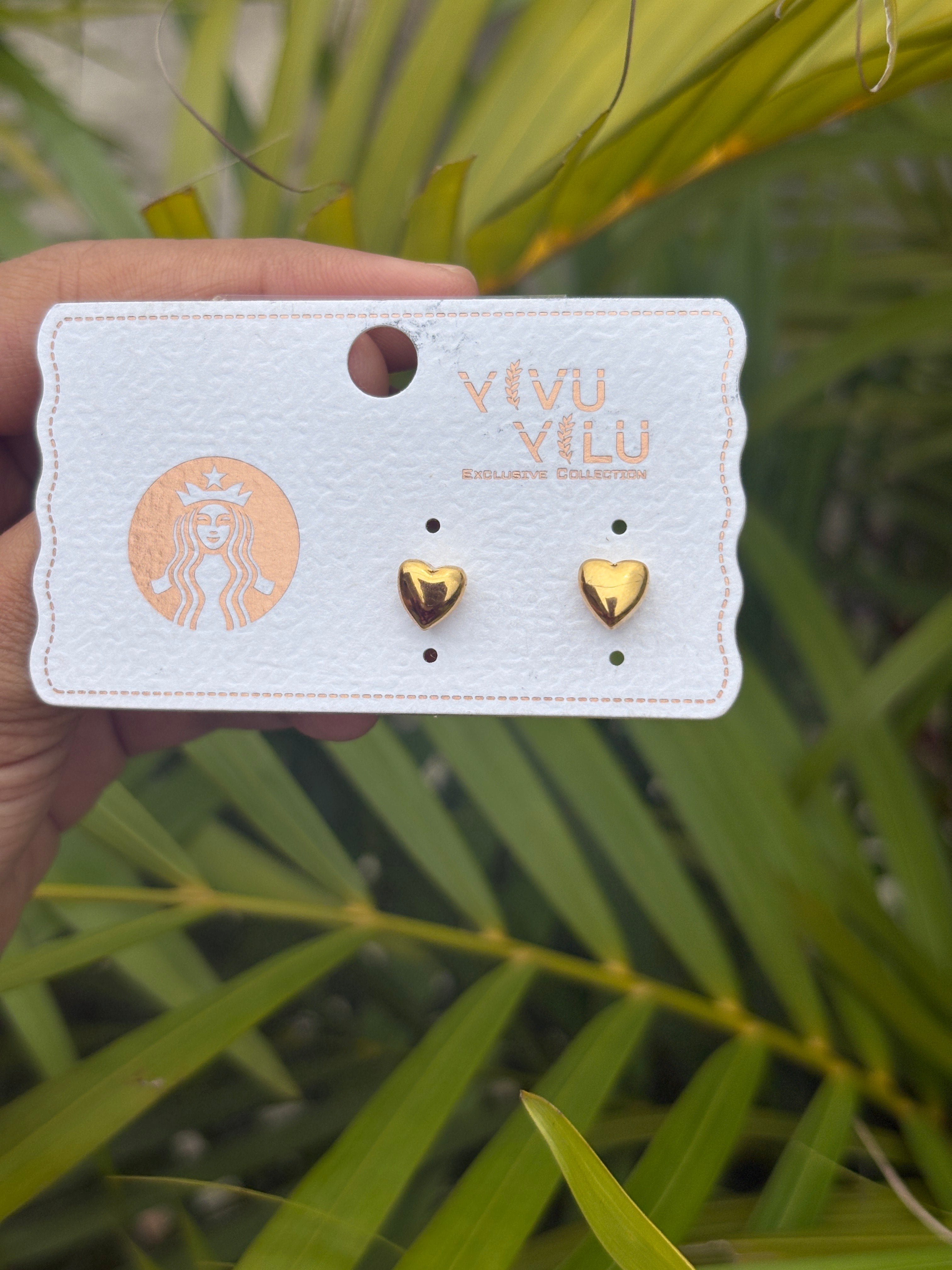 Anti tarnish Cute heart stud