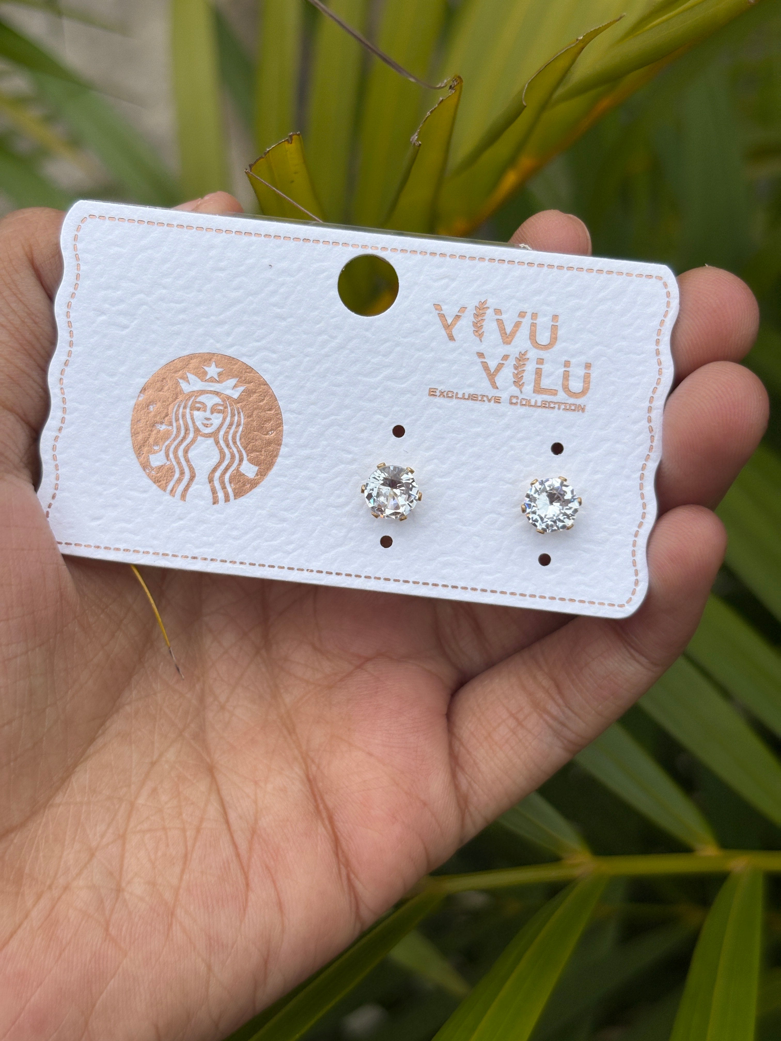 Anti tarnish diamond stud