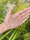 Anti Tarnish Alphabet Necklace