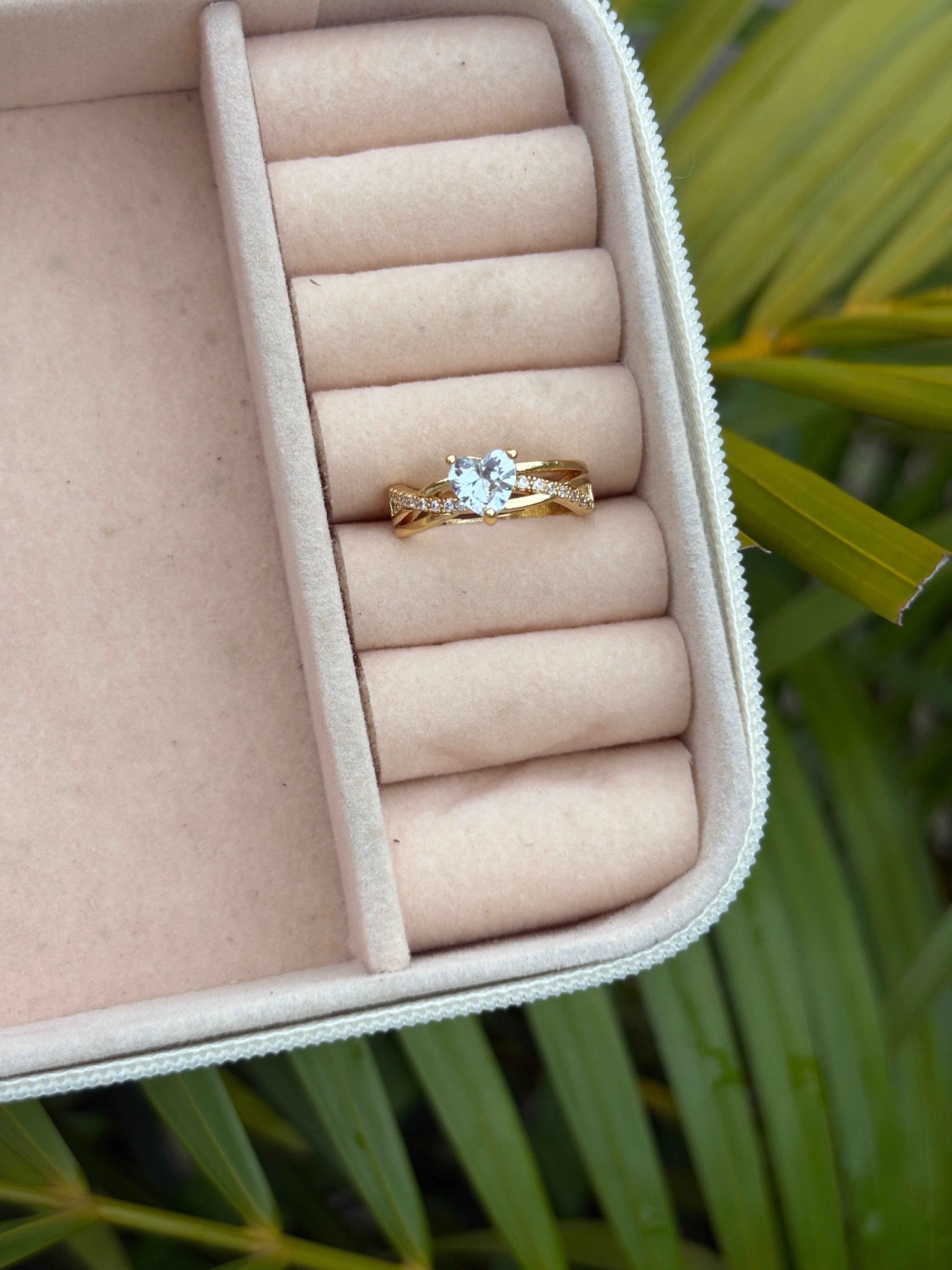 Anti Tarnish Beautiful Heart ring