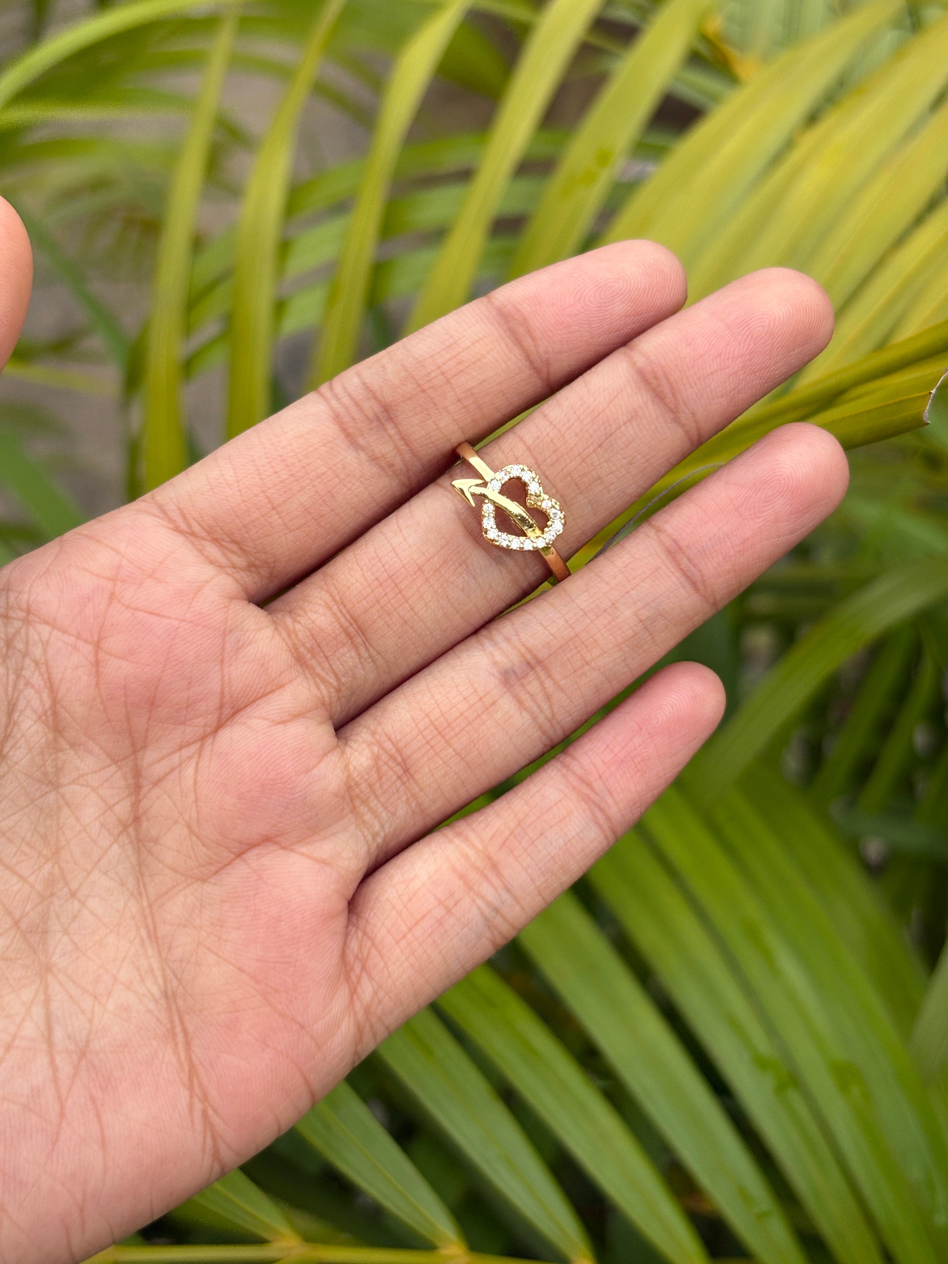 Anti tarnish Heart Ring