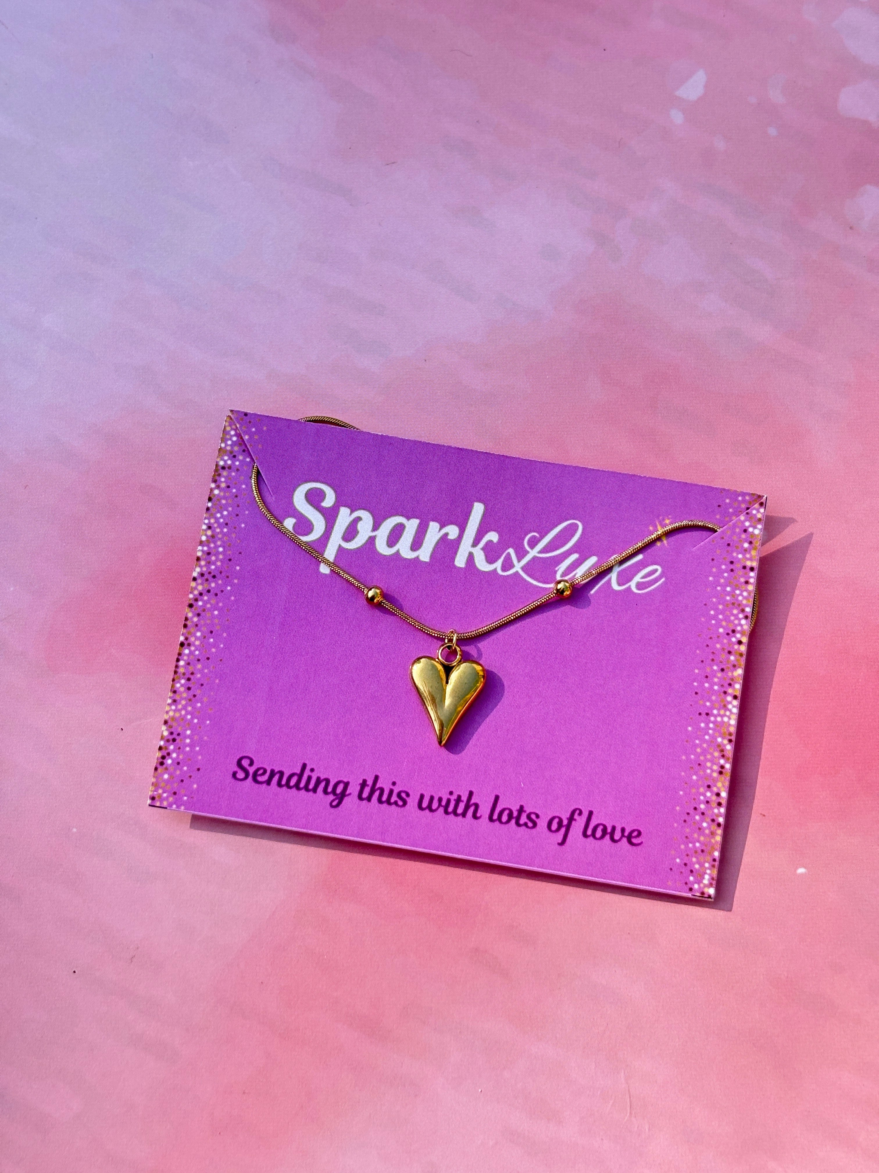 Anti Tarnish Heart necklace