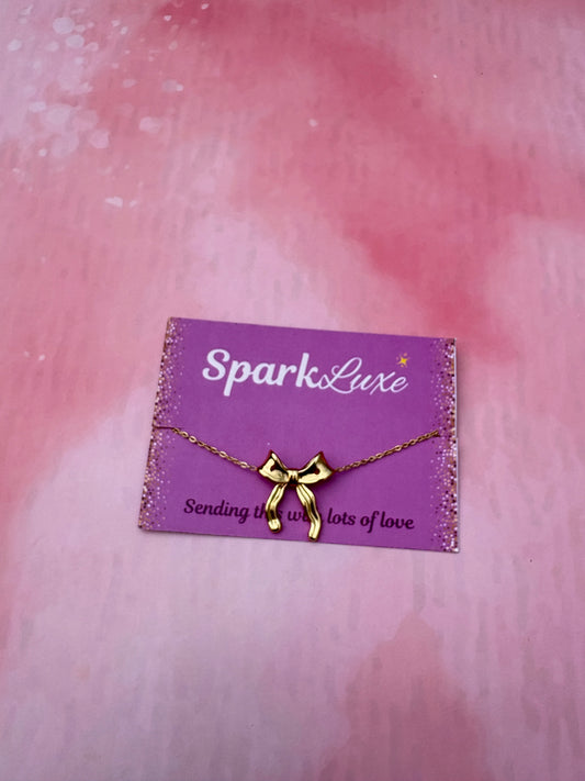 Anti Tarnish Bow bracelet