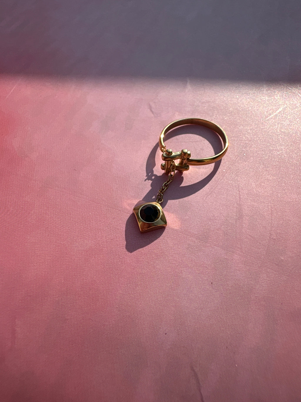 Anti Tarnish Adjustable charm ring